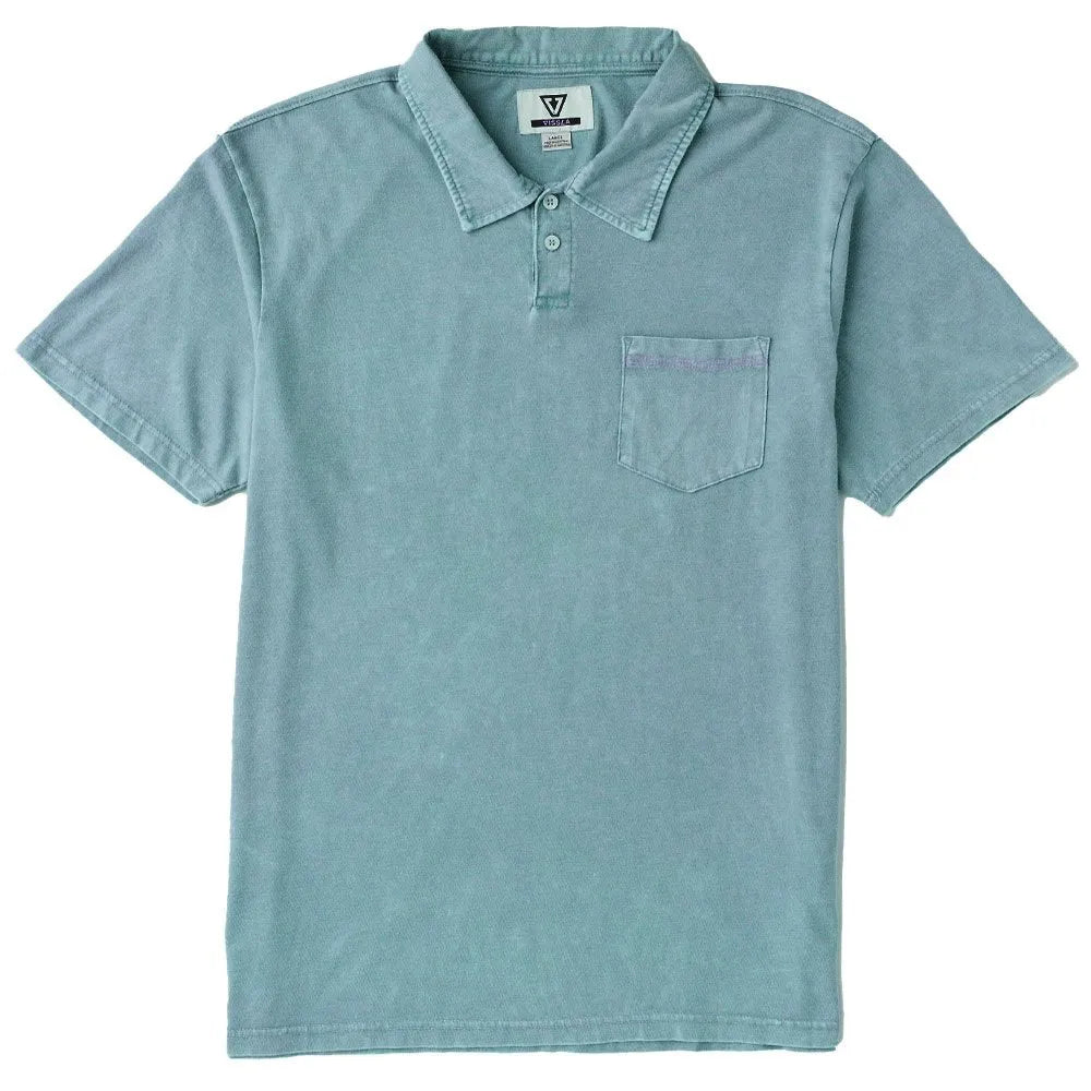 Vissla Mens Knit Solid Sets Cosmic Wash Polo