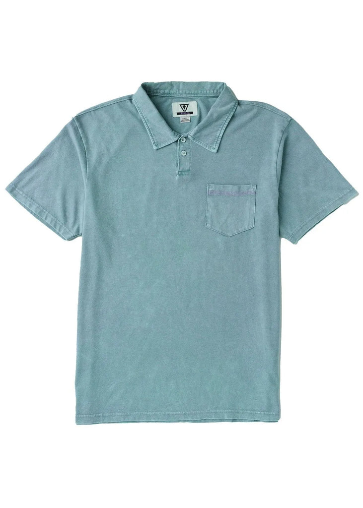 Vissla Mens Knit Solid Sets Cosmic Wash Polo