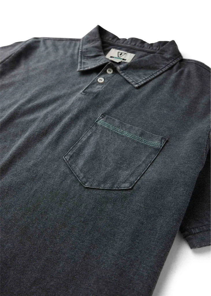 Vissla Mens Knit Solid Sets Cosmic Wash Polo