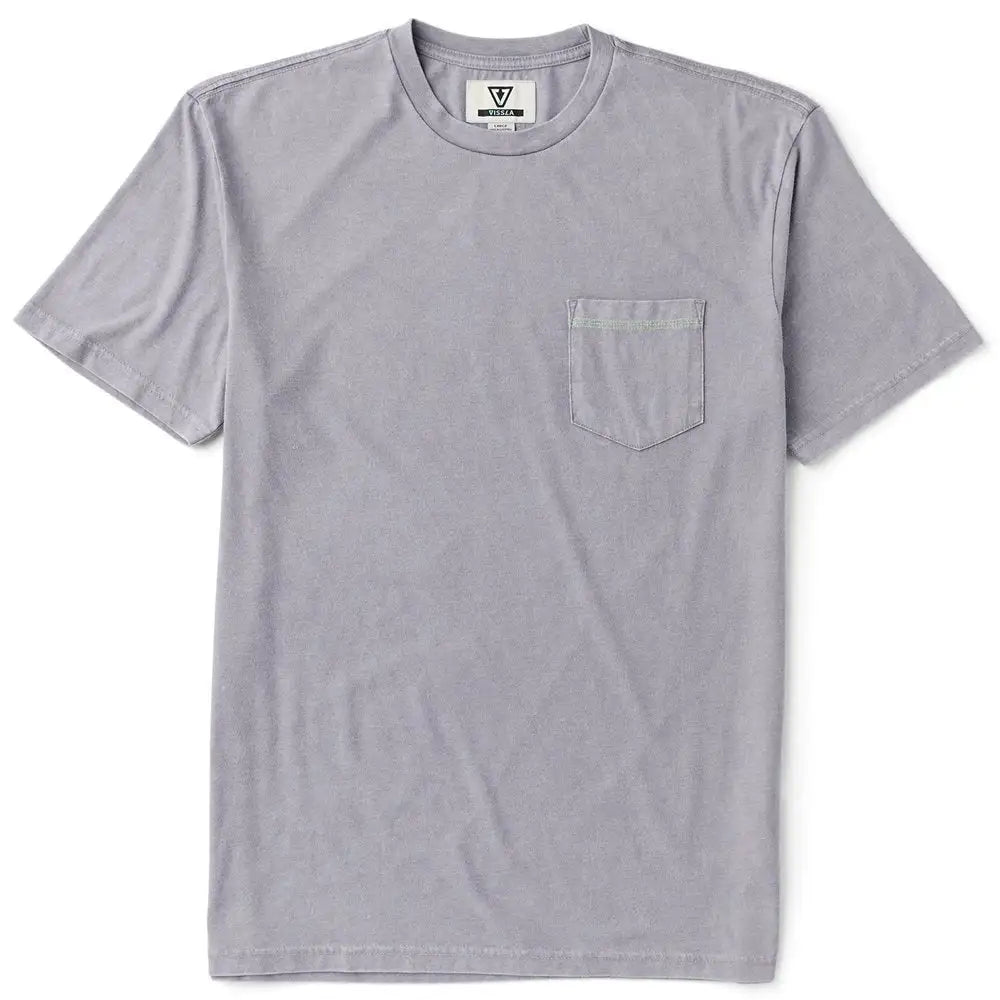 Vissla Mens Shirt Solid Sets Cosmic Wash Pocket Tee