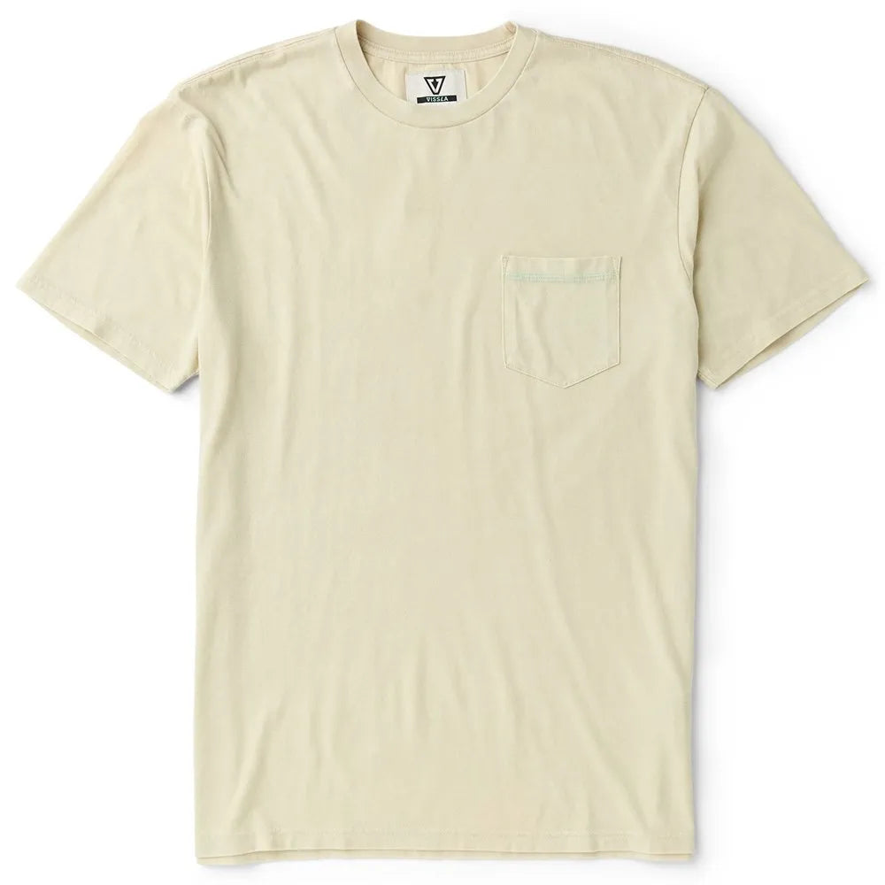 Vissla Mens Shirt Solid Sets Cosmic Wash Pocket Tee