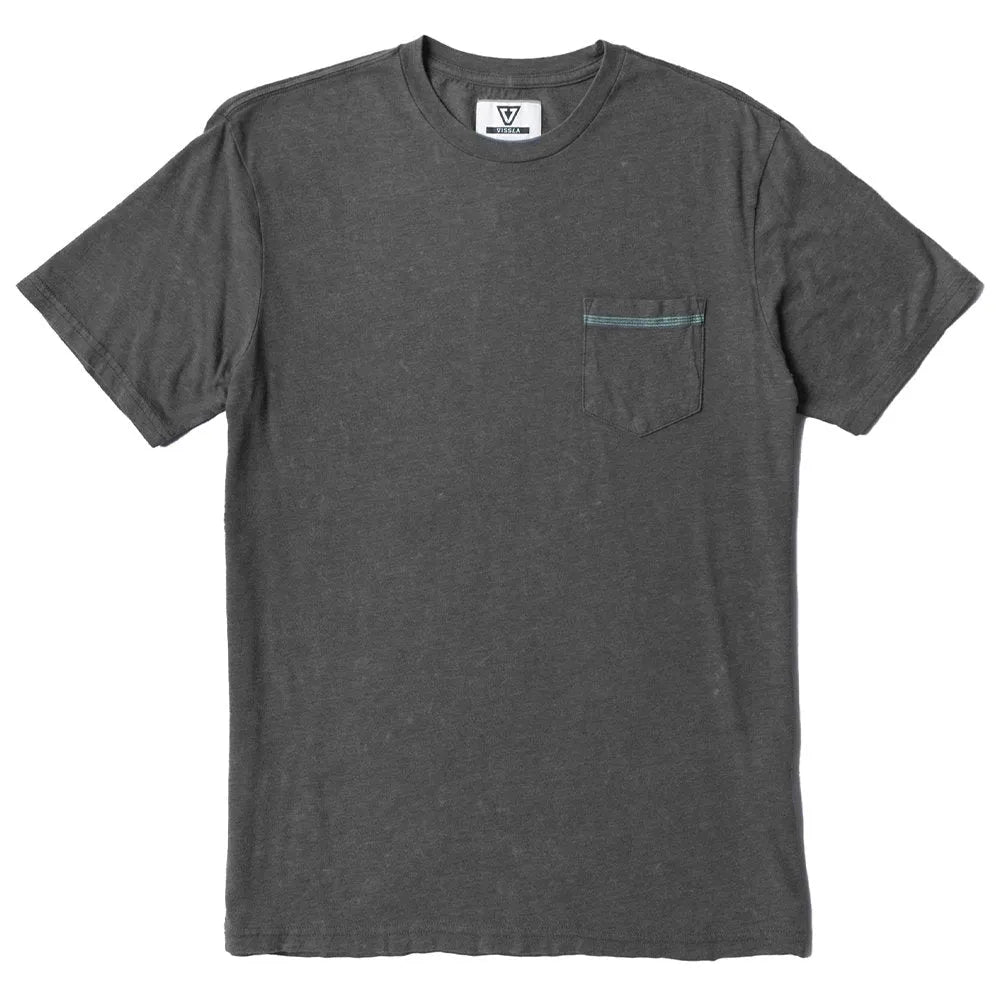 Vissla Mens Shirt Solid Sets Cosmic Wash Pocket Tee