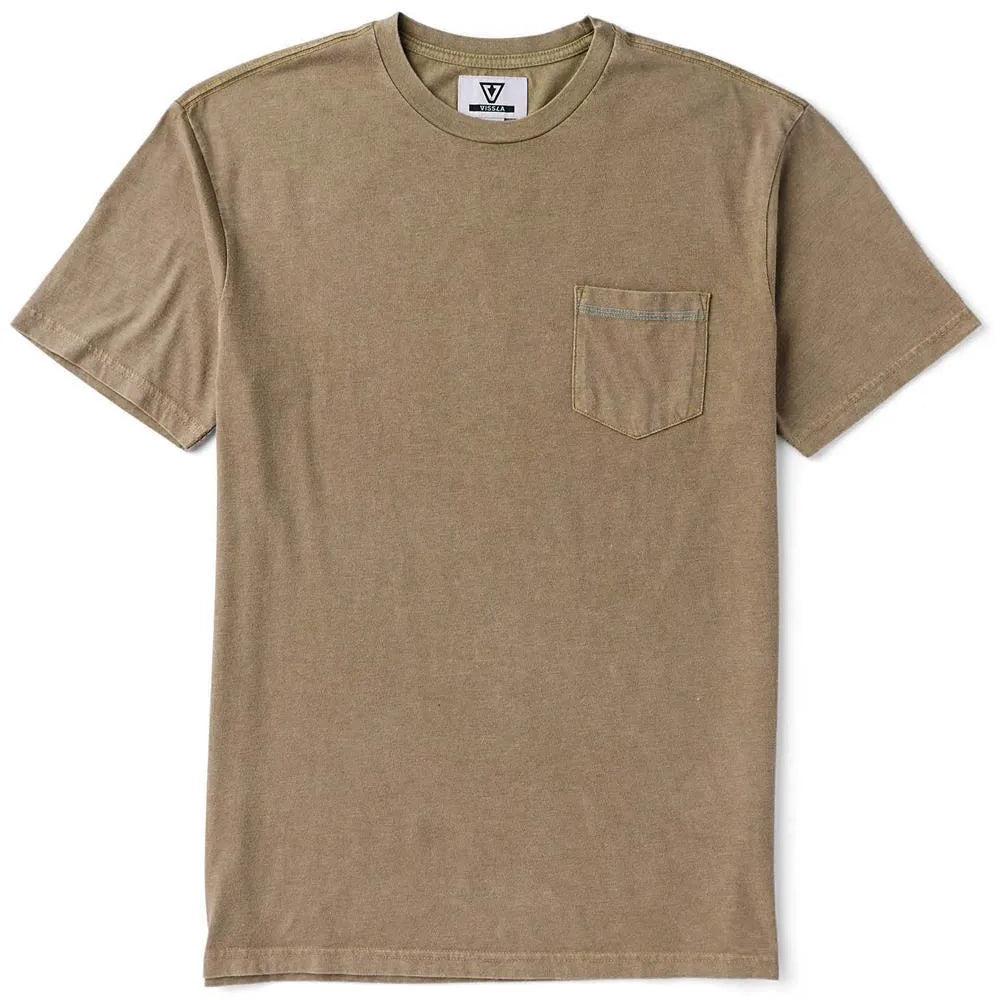 Vissla Mens Shirt Solid Sets Cosmic Wash Pocket Tee
