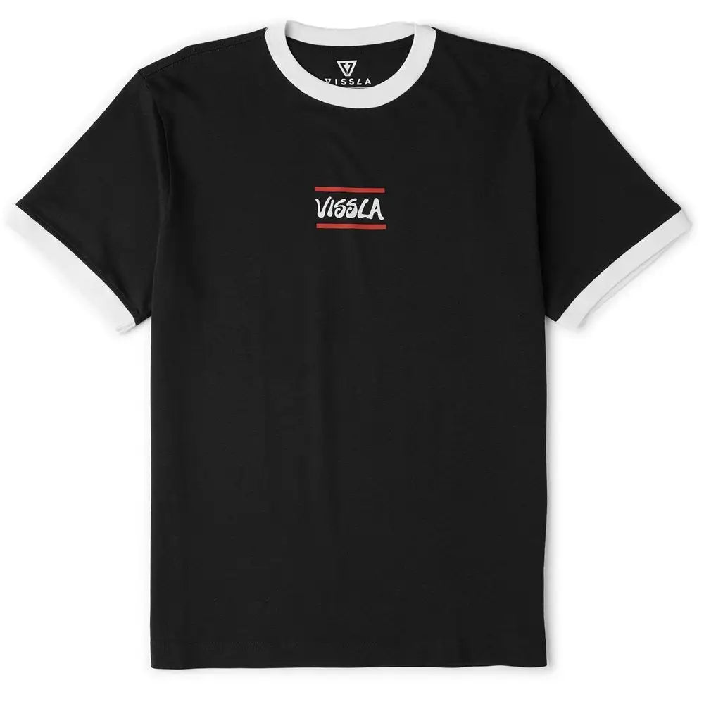 Vissla Mens Shirt Dialect Heavyweight Ringer Organic Tee