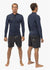 Vissla Mens Wetsuit Jacket Solid Sets 2mm Front Zip