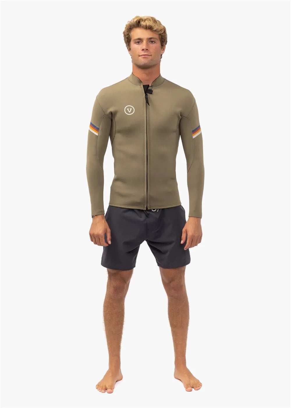 タッパー　VISSLA 2mm サイズM Vissla Mens Wetsuits Raditude 2mm Front Zip Jacket