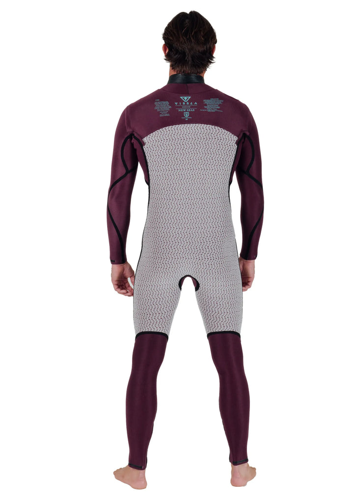 Vissla Kids Wetsuit New Seas Boys 4-3 Full U-Zip Fullsuit
