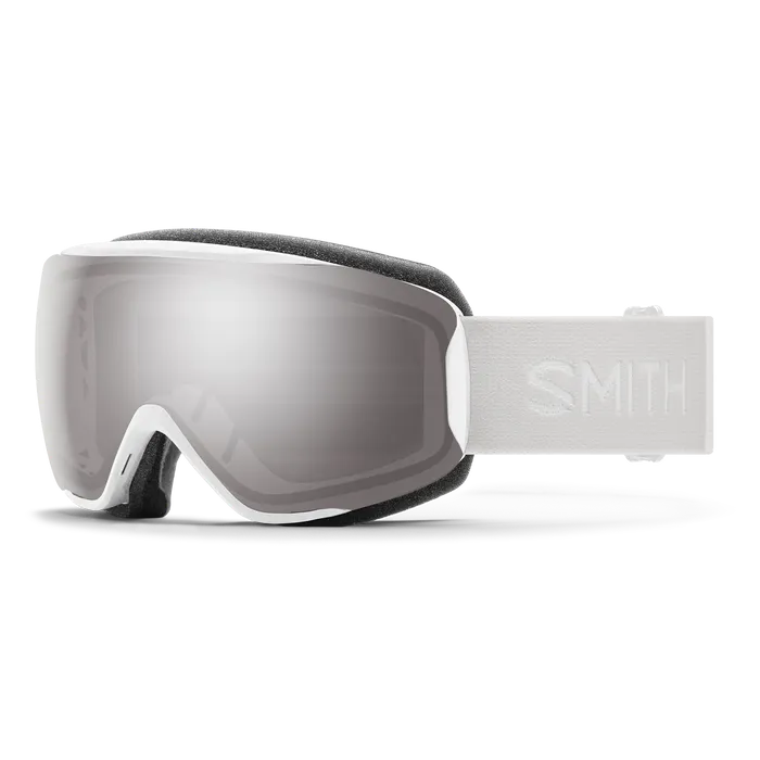 smith snow goggles lenses Smith Moment Low Bridge Fit Goggles, White Vapor