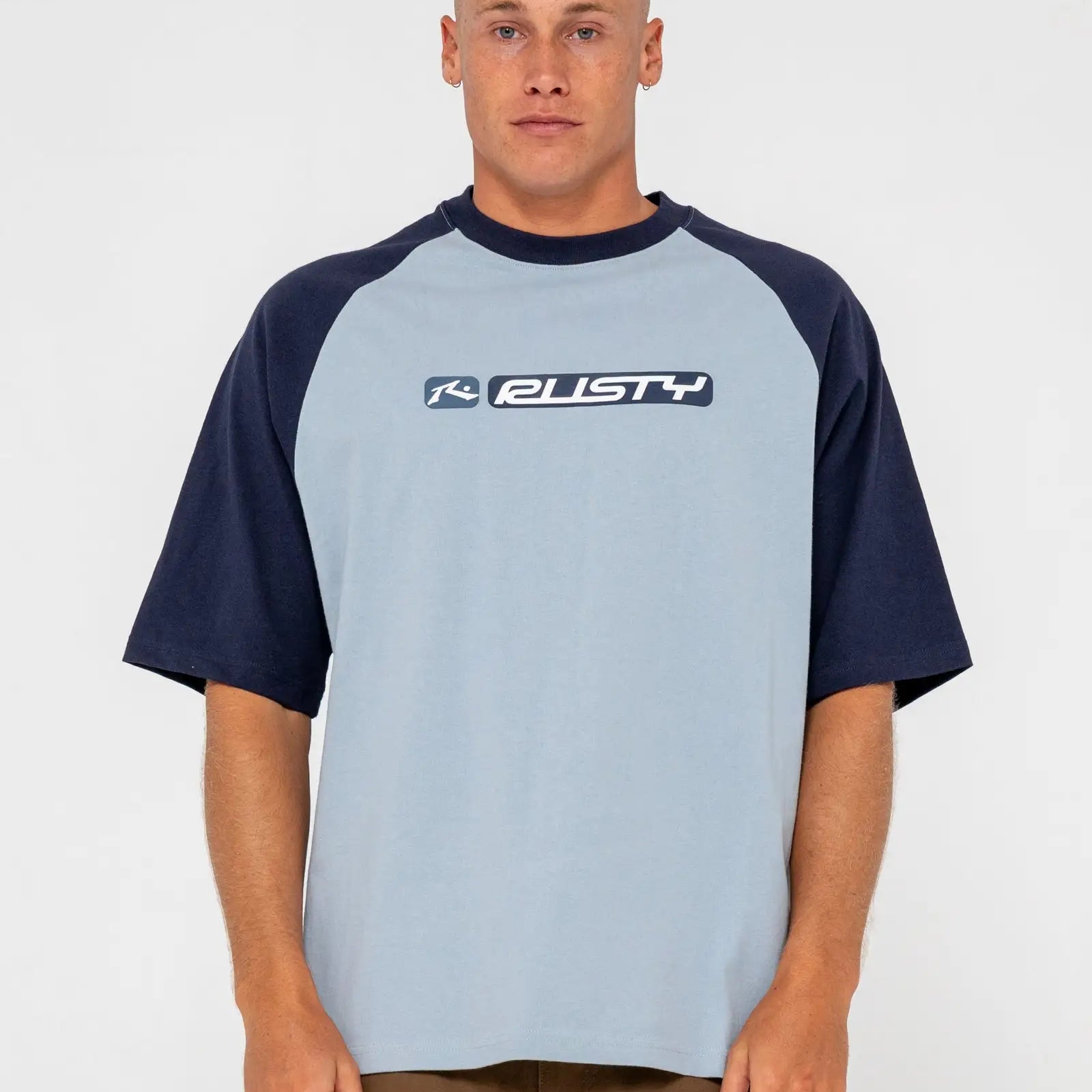 Rusty Mens Shirt Bubble Raglan