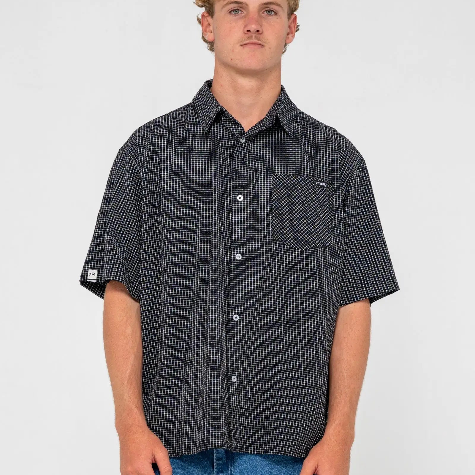 Rusty Mens Woven Acemo Check