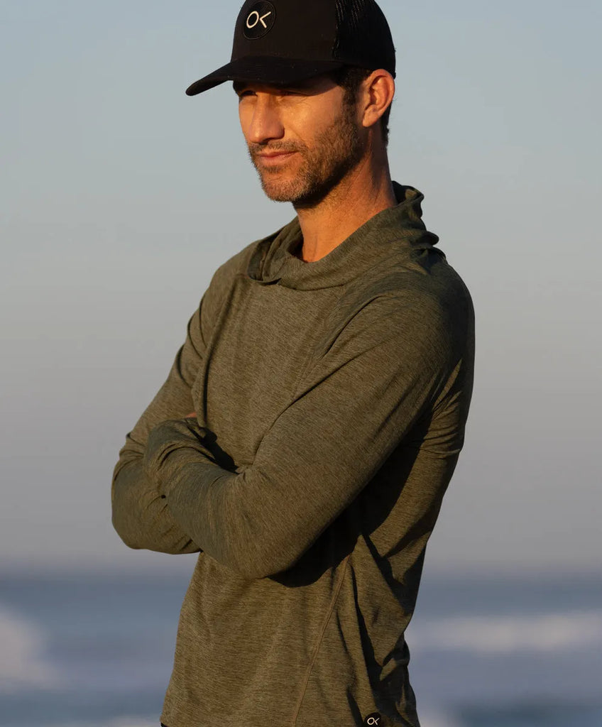 Outerknown Mens Shirt Hooded Sun Shirt