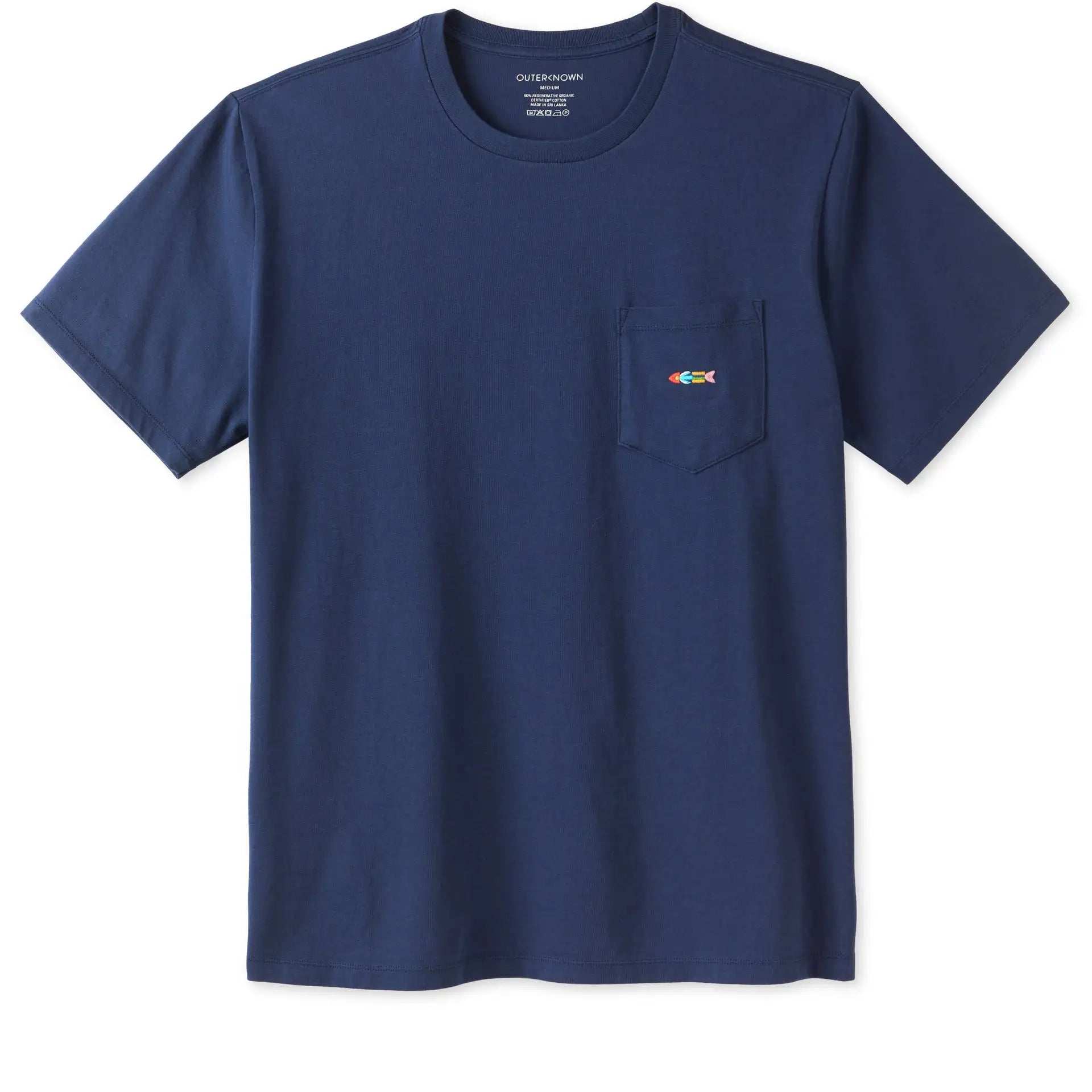 Outerknown Mens Shirt Journey Fish Pocket Tee