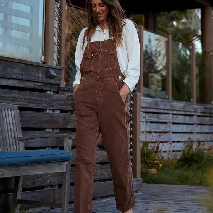 Outerknown Womens Pants Voyage Cord Overalls