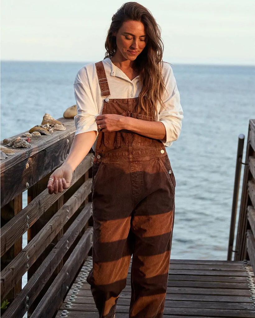 Outerknown Womens Pants Voyage Cord Overalls