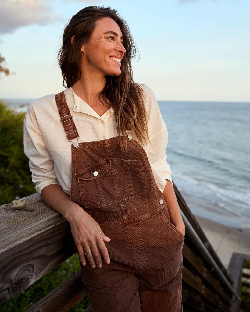 Outerknown Womens Pants Voyage Cord Overalls