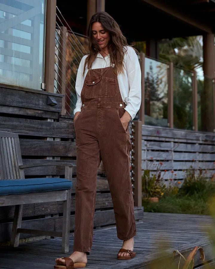 Outerknown Womens Pants Voyage Cord Overalls