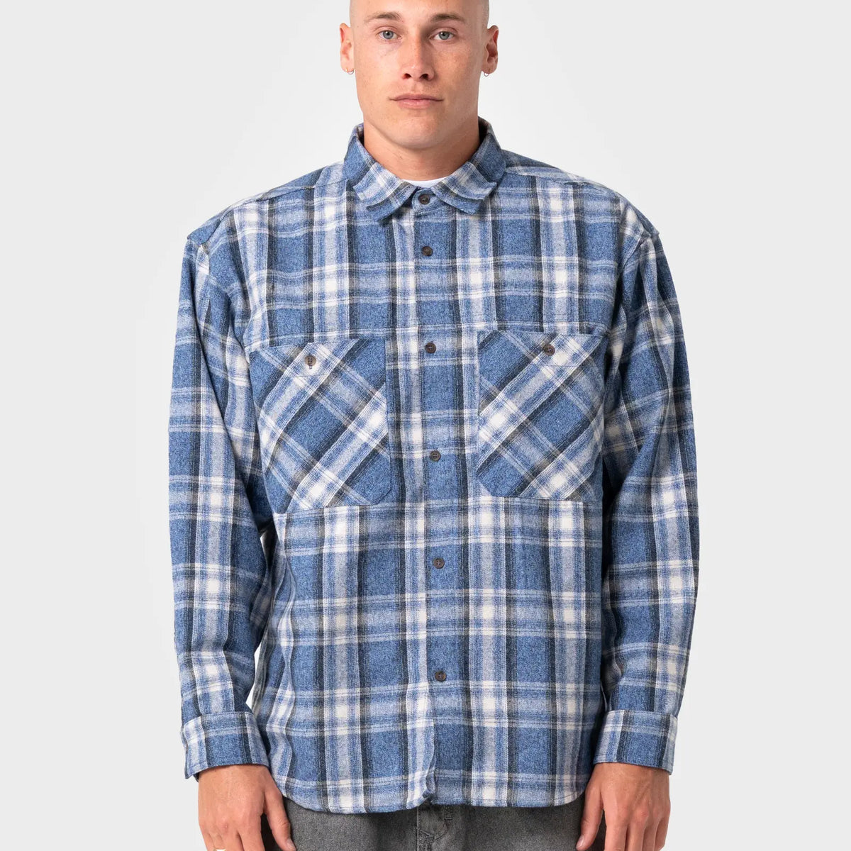 Rusty Mens Shirts Cobra Flannel
