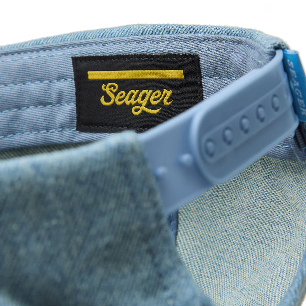 Seager Hat Truth Snapback Light Wash Denim