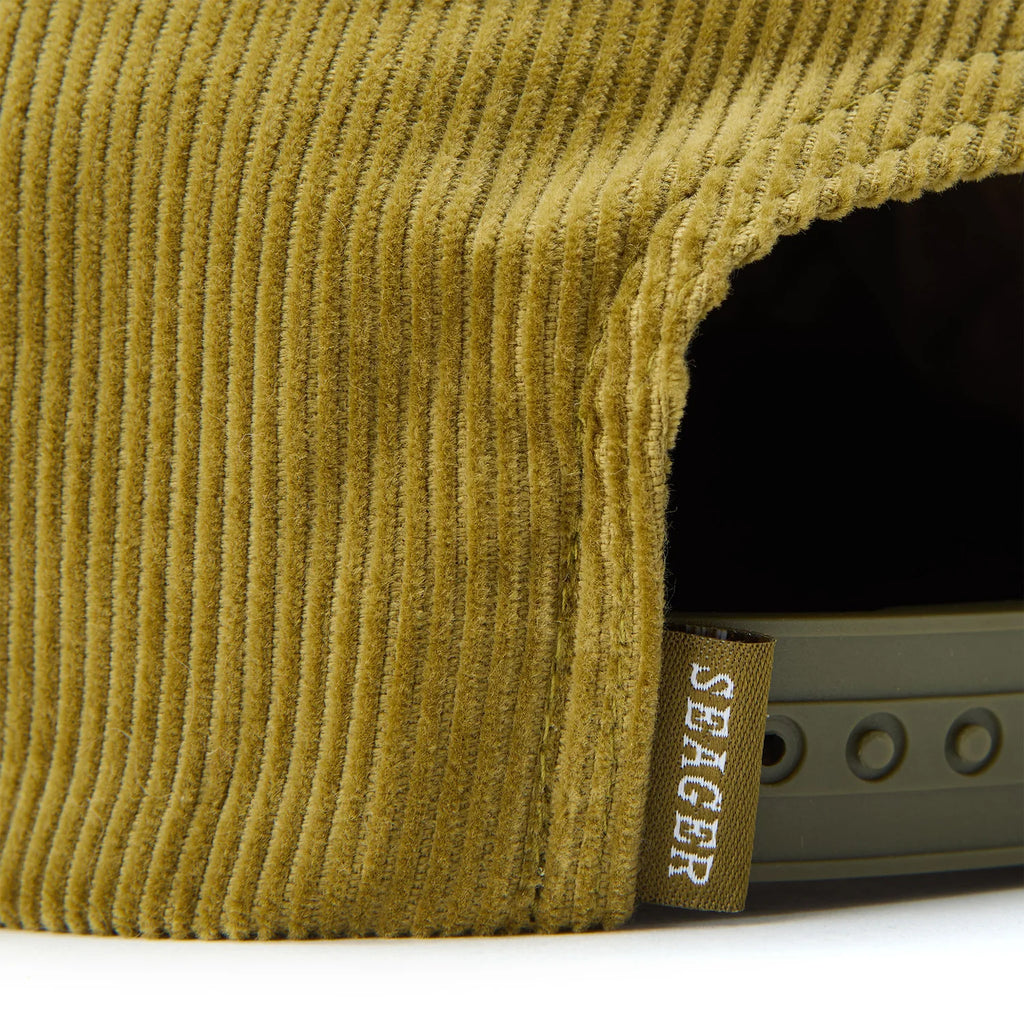 Seager Hat Big Olive Corduroy Snapback