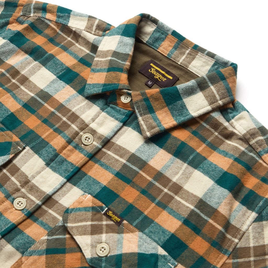 Seager Mens Shirt Calico Flannel