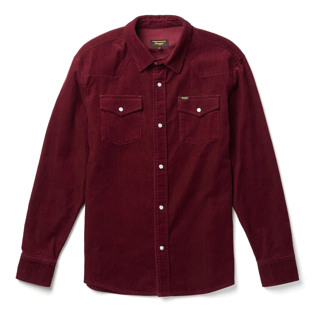 Seager Mens Shirt Reagan Pearl Snap Corduroy