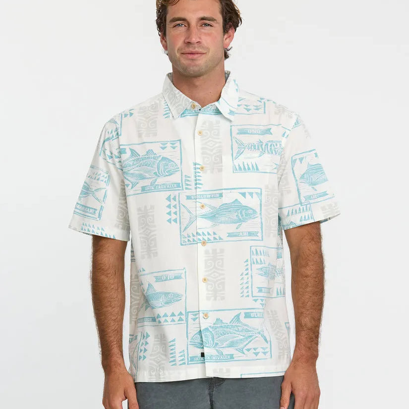 Quiksilver Waterman Mens Woven Block Fish
