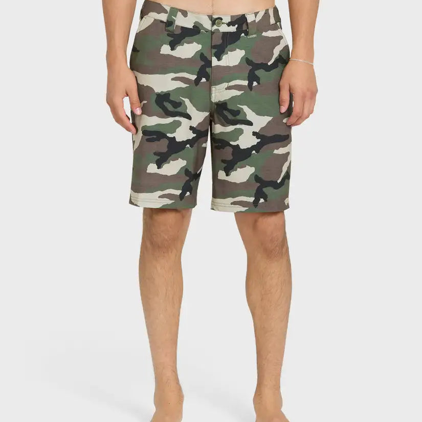 Quiksilver Mens Shorts Union Print Amphibian 20" Hybrid