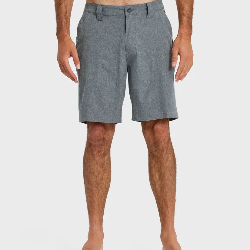 Quiksilver Mens Shorts Union Heather Amphibian 20" Hybrid