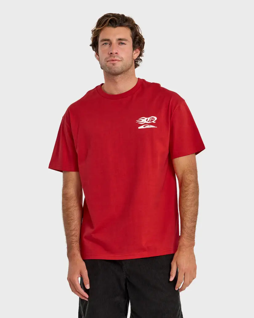 Quiksilver Mens Shirt Stacked Mercury Oversized Heavyweight