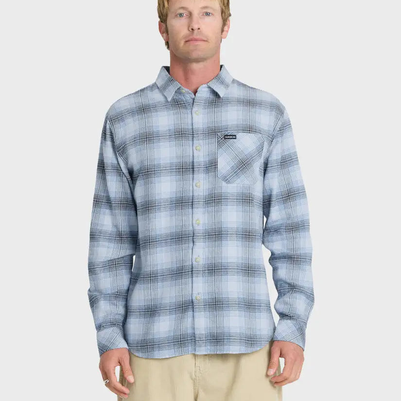 Quiksilver Mens Shirt Breakwater Check Long Sleeve Flannel