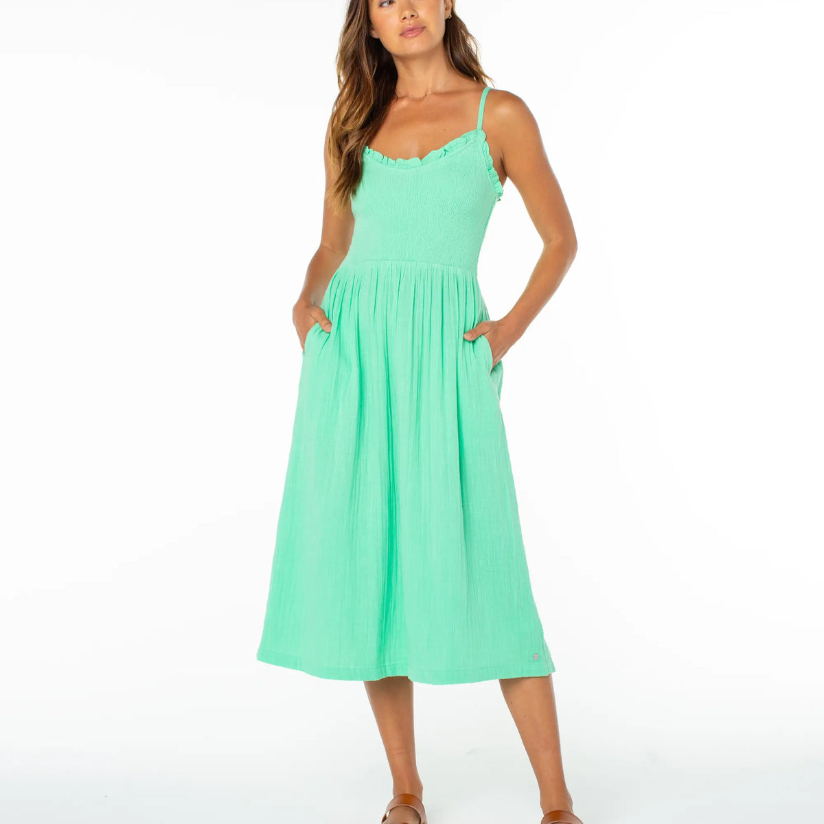 Roxy Womens Dress Downriver Midi – Hansen Surfboards
