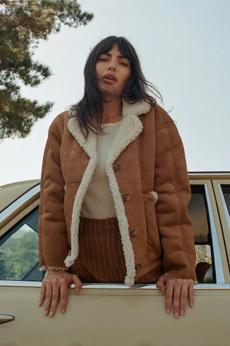 Brixton Womens Jacket Reserve Vegan Shearling