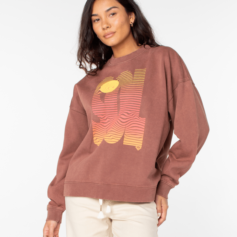 Roxy Womens Sweatshirt Lineup Oversized Crew
