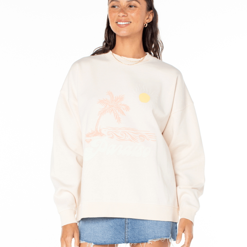 Roxy Womens Sweatshirt Lineup Oversized Crew