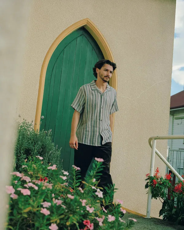 Rhythm Mens Woven Yesterday Linen