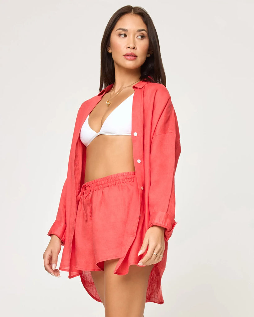 L*Space Womens Shirt Rio Tunic
