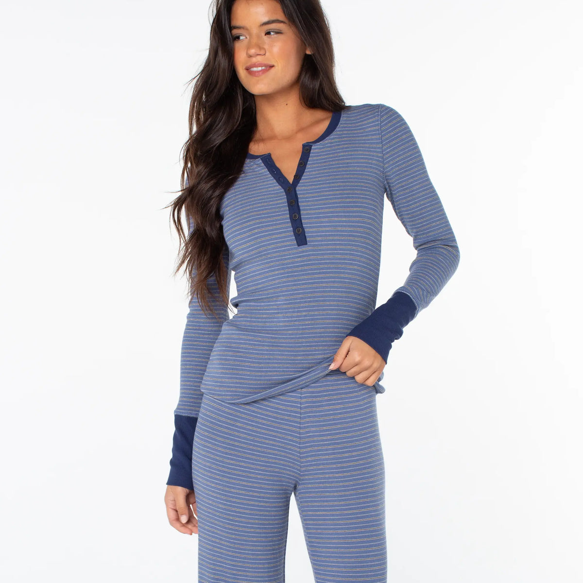 Roxy Womens Shirt Hillside Long Sleeve Henley Top
