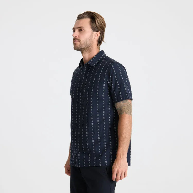 Roark Revival Mens Woven Gonzo Short Sleeve Button Up Shirt