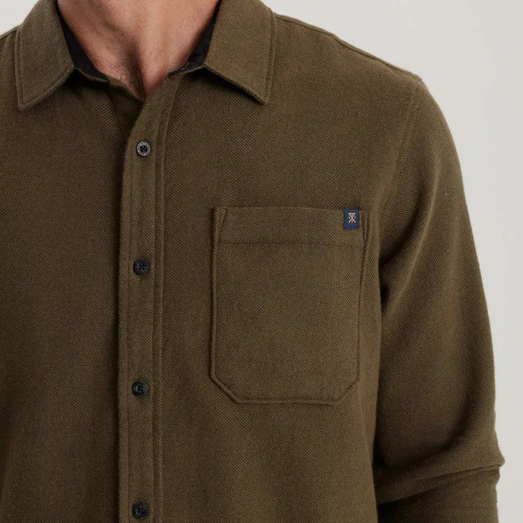 Roark Revival Mens Shirt Crossroads Organic Cotton Flannel