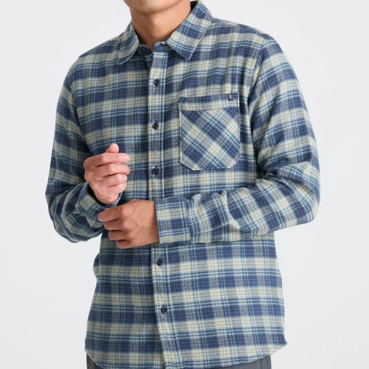 Roark Revival Mens Shirt Crossroads Organic Cotton Flannel