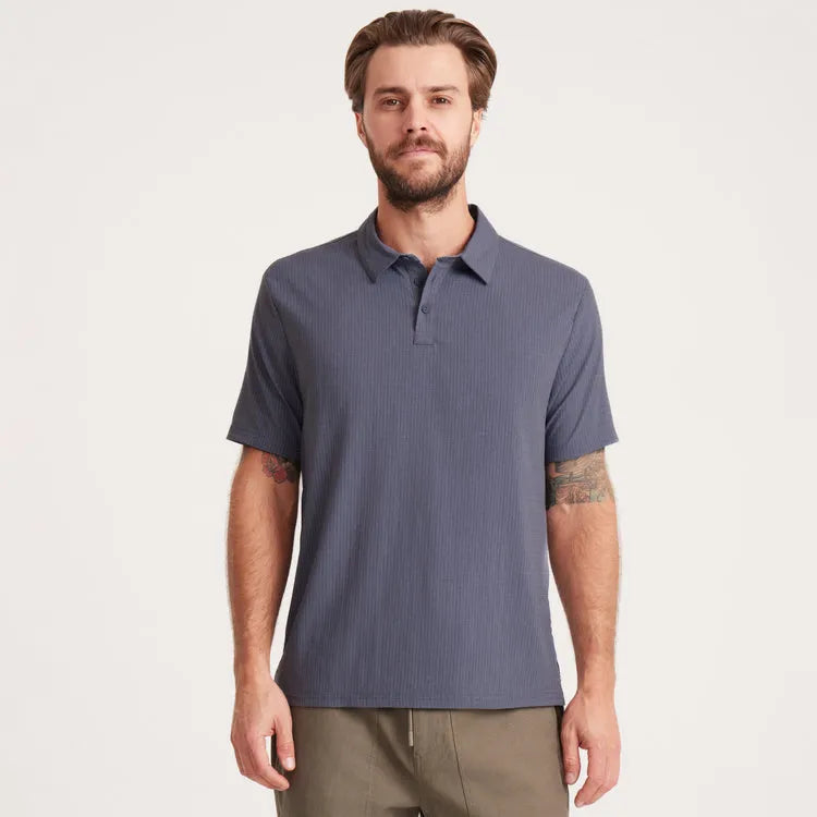 Roark Revival Mens Knit Bless Up Breathable Stretch Polo