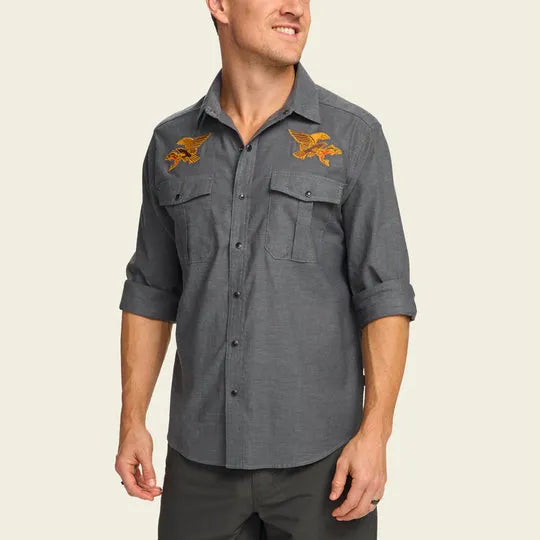 Howler Brothers Mens Woven Gaucho Snapshirt