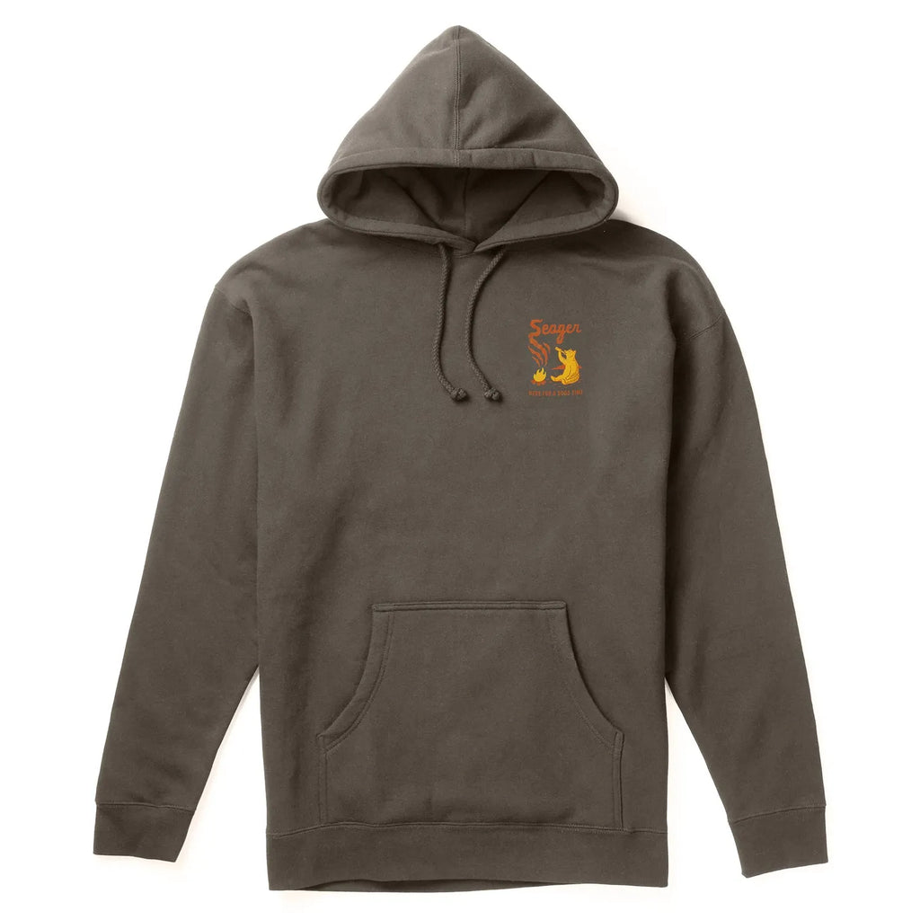 Seager Mens Sweatshirt Smokey Mid-Weight Hoodie