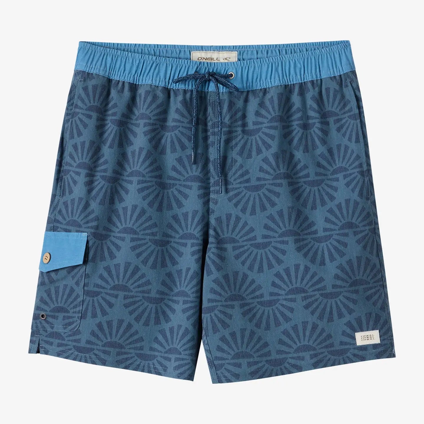 Oneill Mens Boardshorts Hermosa Retro Elastic Waist 17"