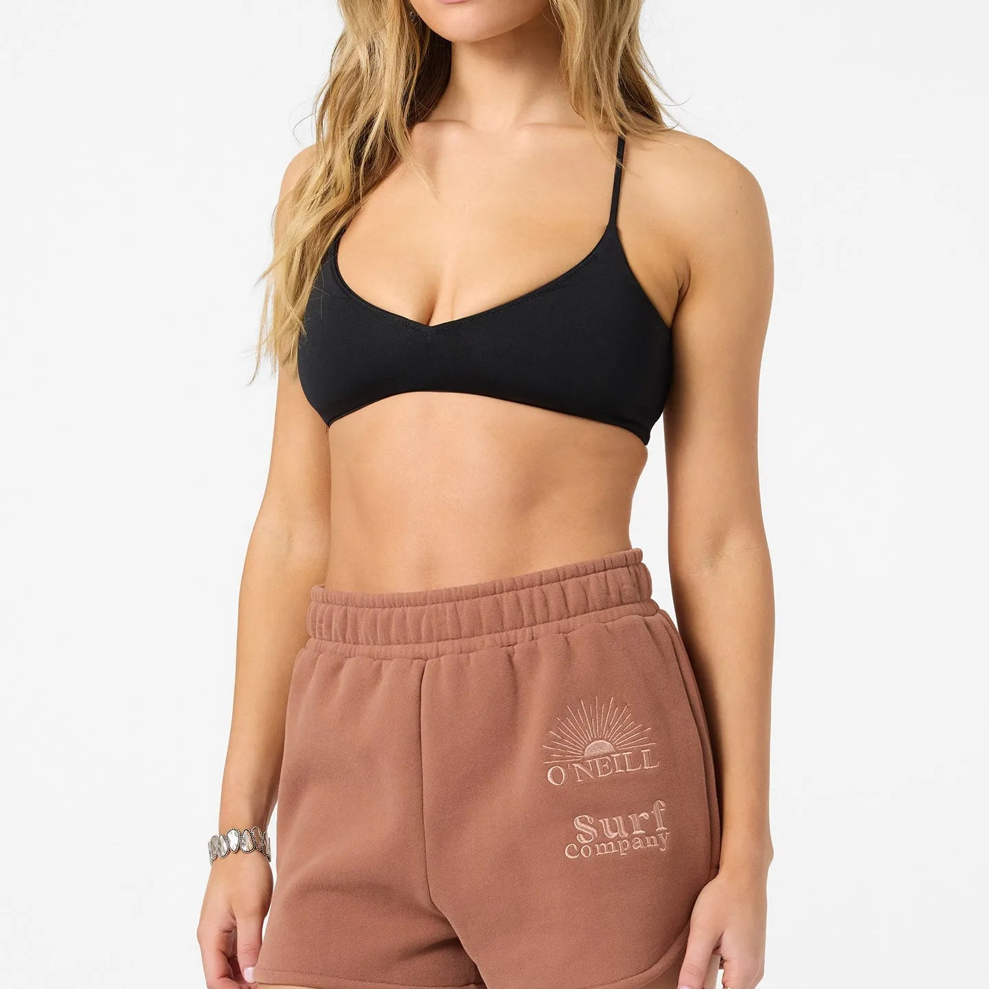 Oneill Womens Shorts Chore Break Scallop Fleece Lounge Shorts