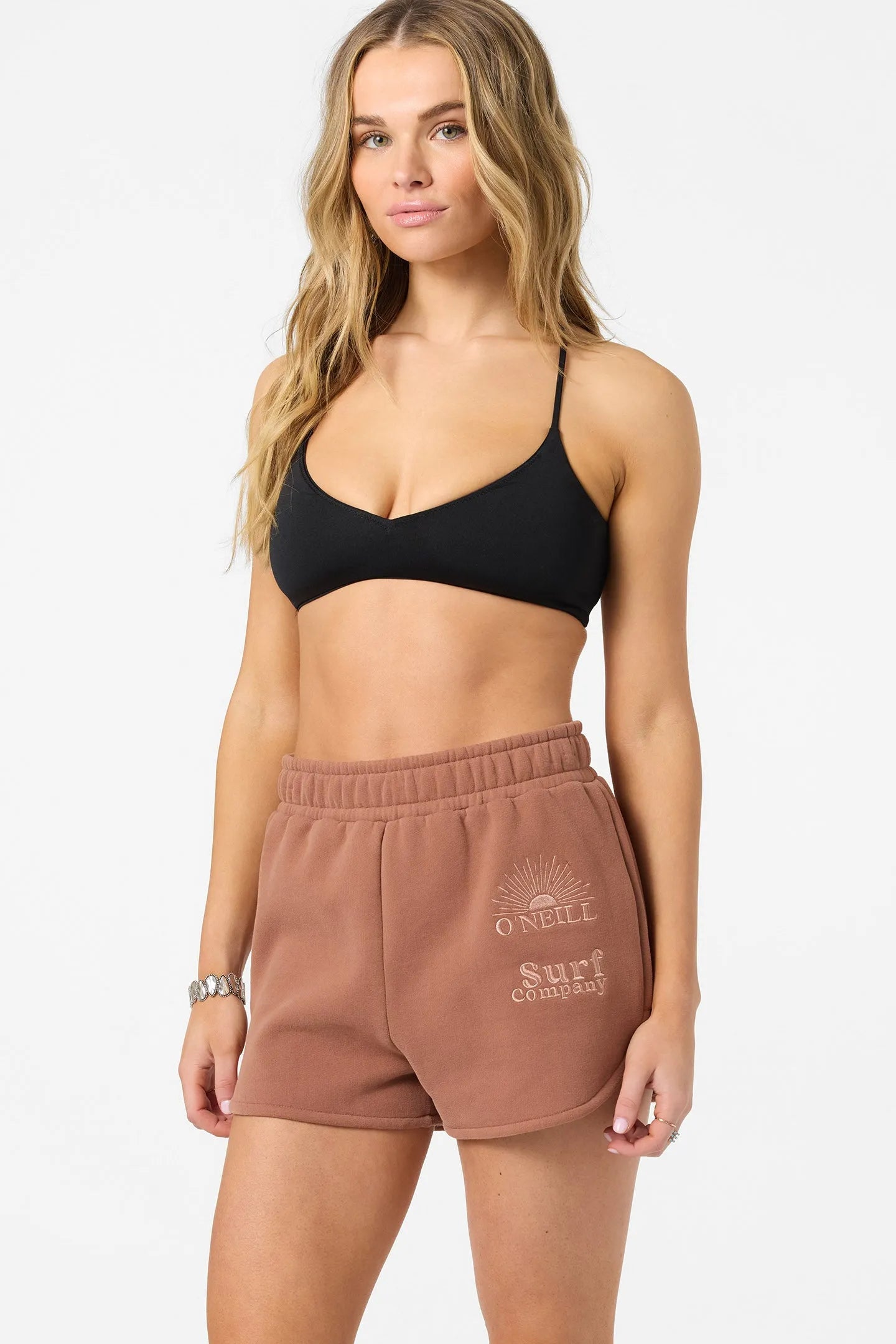 Oneill Womens Shorts Chore Break Scallop Fleece Lounge Shorts