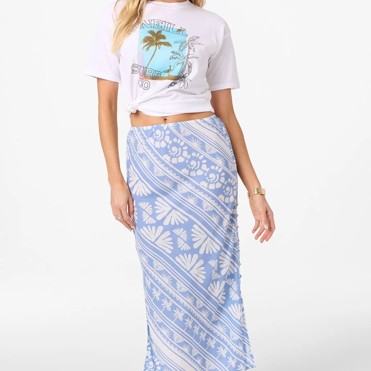 Oneill Womens Skirt Bellamy Abstract Midi