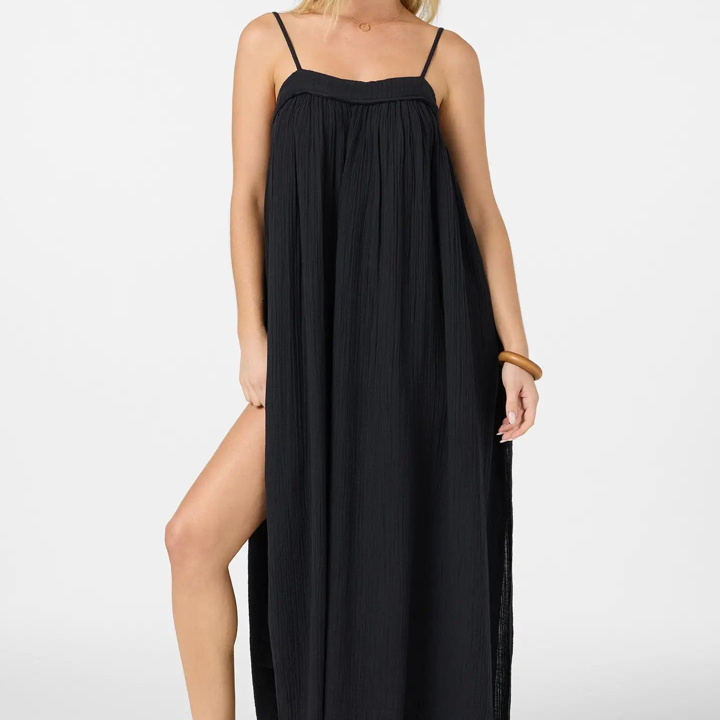 Oneill Womens Dress Saltwater Solids Sai Maxi Cover-Up
