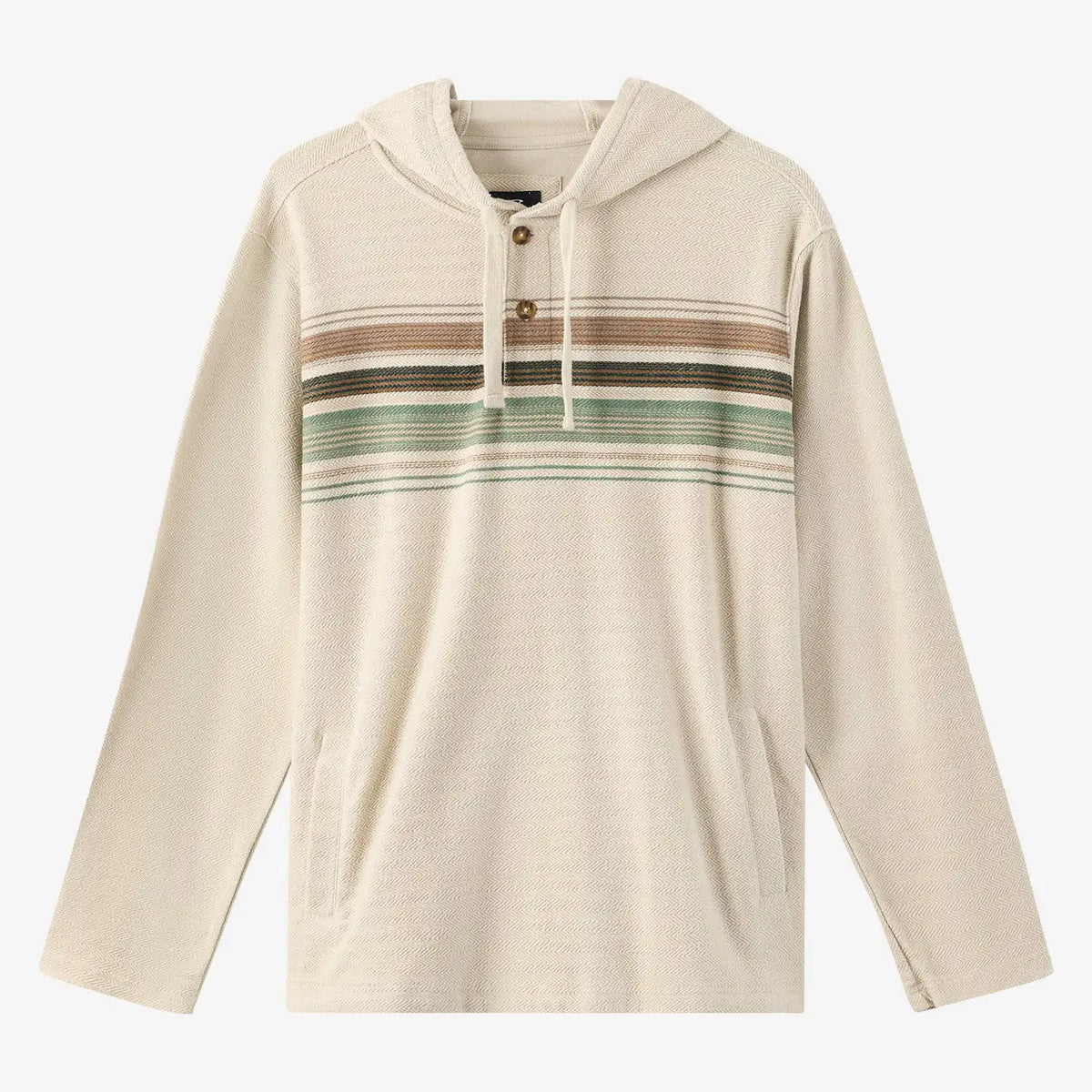 Oneill Mens Sweatshirt Bavaro Block Striped Poncho Pullover Fleece