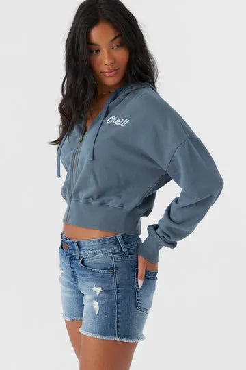 Oneill Womens Sweatshirt Darcie Zip Hoody Zip Fleece